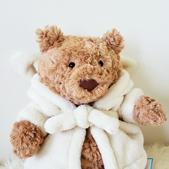Jellycat Bathrobe Bartholomew Bear - Picture 2 of 12